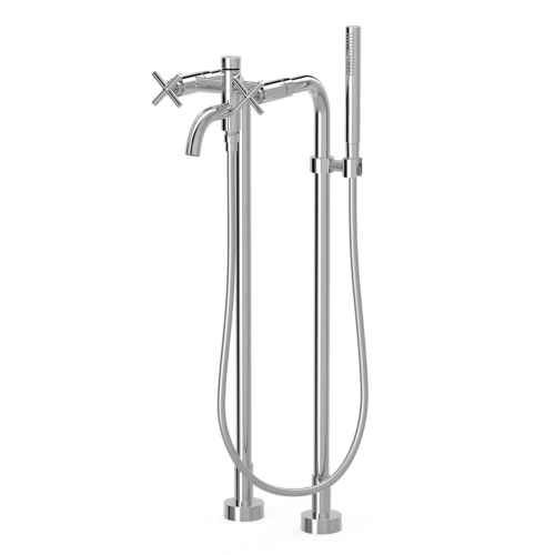 TRES MONT BLANC EXCLUSIVE bateria wannowo-natryskowa wolnostojąca, chrom