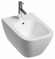 GEBERIT Bidet wiszący SMYLE SQUARE, B35cm, H26cm, T54 cm, z przelewem, z otworem na baterię