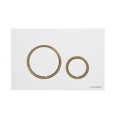 SCHWAB VELA przycisk spłukujący, biały/ złoty