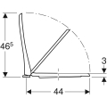 GEBERIT Deska sedesowa SELNOVA z siedziskiem , mocowanie od góry, wolne opadanie, z wypinanymi zawiasami