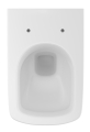 GEBERIT Miska SELNOVA COMPACT wisząca WC, lejowa, B36cm, H34cm, T48cm, krótka, kształt geometryczny