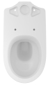 GEBERIT Miska stojąca WC SELNOVA do spłuczki nasadzanej, lejowa, B36cm, H39cm, T67cm, odpływ poziomy