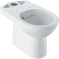 GEBERIT Miska stojąca WC SELNOVA do spłuczki nasadzanej, lejowa, B36cm, H40cm, T68cm, częściowo ukryte mocowania, odpływ poziomy, Rimfree