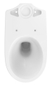 GEBERIT Miska stojąca WC SELNOVA COMFORT do spłuczki nasadzanej, lejowa, B35.5cm, H46cm, T65.5cm, podwyższona, odpływ poziomy, Rimfree,dla niepełnosprawnych