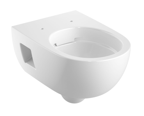 GEBERIT Miska wisząca WC SELNOVA PREMIUM , lejowa, B36cm, H33cm, T53cm, częściowo ukryte mocowania, Rimfree