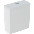 GEBERIT Spłuczka nasadzana SELNOVA SQUARE, B36.5cm, H39.5cm, T16.5cm, spłukiwanie dwudzielne, przyłącze wody z boku, obracana, do WC Rimfree
