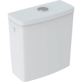 GEBERIT Spłuczka nasadzana SELNOVA SQUARE, B36.5cm, H39.5cm, T16.5cm, spłukiwanie dwudzielne, przyłącze wody z boku, obracana, do WC Rimfree