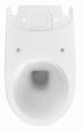GEBERIT Stojąca miska WC do spłuczki nasadzanej, lejowa SELNOVA Compact, B35.5cm, H40cm, T60cm, krótka, częściowo ukryte mocowania, odpływ uniwersalny, Rimfree