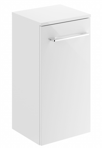 GEBERIT Szafka boczna SELNOVA SQUARE, B33cm, H65cm, T29.7cm, z jednymi drzwiami, biały
