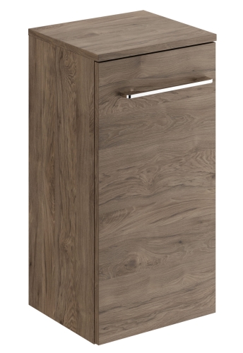 GEBERIT Szafka boczna SELNOVA SQUARE, B33cm, H65cm, T29.7cm, z jednymi drzwiami, orzech włoski hickory