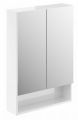 GEBERIT Szafka z lustrem SELNOVA SQUARE , B58.8cm, H85cm, T17.5cm, z dwojgiem drzwi, biały