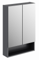 GEBERIT Szafka z lustrem SELNOVA SQUARE , B58.8cm, H85cm, T17.5cm, z dwojgiem drzwi, lava