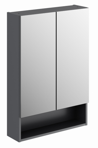 GEBERIT Szafka z lustrem SELNOVA SQUARE , B58.8cm, H85cm, T17.5cm, z dwojgiem drzwi, lava