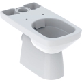GEBERIT Stojąca miska WC SELNOVA SQUARE do spłuczki nasadzanej, lejowa, B35cm, H40cm, T68cm, częściowo ukryte mocowania, odpływ poziomy, Rimfree