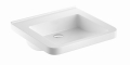 GEBERIT Umywalka SELNOVA COMFORT, B55cm, H15.5cm, T52.5cm, bez przelewu, bez otworu na baterię,dla niepełnosprawnych