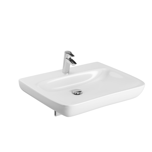 GEBERIT Umywalka SELNOVA Comfort, B60cm, H15cm, T55cm, bez przelewu, z otworem na baterię,dla niepełnosprawnych