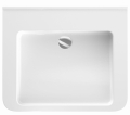 GEBERIT Umywalka SELNOVA COMFORT, B65cm, H15.5cm, T55cm, bez przelewu, bez otworu na baterię,dla niepełnosprawnych