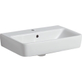 GEBERIT Umywalka SELNOVA Compact, B55cm, H17cm, T37cm, z przelewem, z otworem na baterię