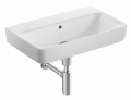 GEBERIT Umywalka SELNOVA Compact, B65cm, H17.5cm, T40cm, z przelewem, bez otworu na baterię