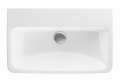 GEBERIT Umywalka SELNOVA Compact, B65cm, H17.5cm, T40cm, z przelewem, bez otworu na baterię