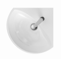 GEBERIT Umywalka SELNOVA kompaktowa narożna, B59cm, H18cm, T56cm, z przelewem, z otworem na baterię