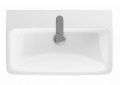 GEBERIT Umywalka SELNOVA Compact, B65cm, H17.5cm, T40cm, z przelewem, z otworem na baterię
