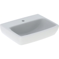 GEBERIT Umywalka SELNOVA SQUARE kompaktowa, B45cm, H16cm, T35cm, bez przelewu, z otworem na baterię