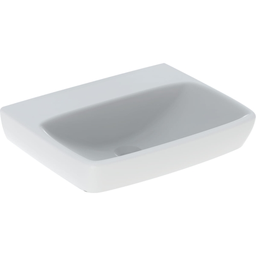 GEBERIT Umywalka SELNOVA SQUARE, B55cm, H17.5cm, T44cm, bez przelewu, bez otworu na baterię