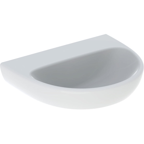 GEBERIT Umywalka SELNOVA, B55cm, H18cm, T44cm, bez przelewu, bez otworu na baterię