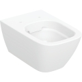 GEBERIT Miska wisząca WC SMYLE SQUARE, lejowa, B35cm, H33cm, T54cm, ukryte mocowania, Rimfree, KeraTect