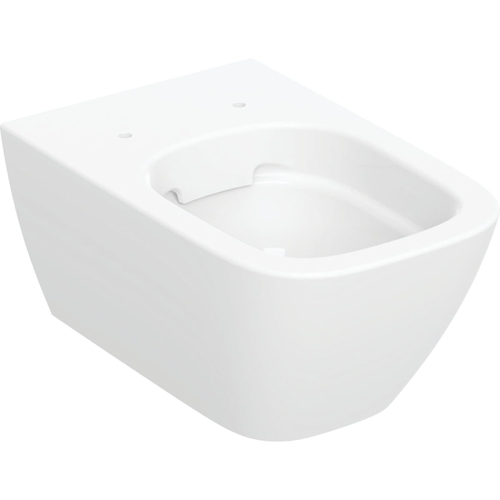 GEBERIT Miska wisząca WC SMYLE SQUARE, lejowa, B35cm, H33cm, T54cm, ukryte mocowania, Rimfree, KeraTect