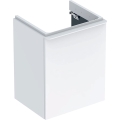 GEBERIT Szafka pod umywalke kompaktową SMYLE SQUARE, B49.2cm, H61.7cm, T40.6cm, z jednymi drzwiami, z zawiasem po lewej stronie, biały
