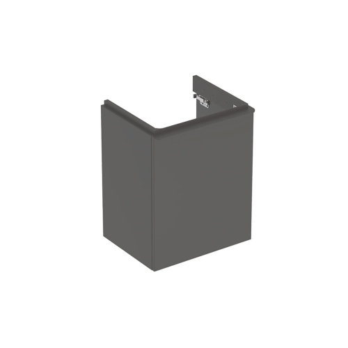GEBERIT Szafka pod umywalke kompaktową SMYLE SQUARE, B49.2cm, H61.7cm, T40.6cm, z jednymi drzwiami, z zawiasem po prawej stronie, lava