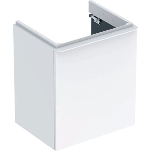 GEBERIT Szafka pod umywalkę SMYLE SQUARE, B53.6cm, H61.7cm, T43.3cm, z jednymi drzwiami, z prawej stronie, biały
