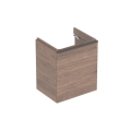 GEBERIT Szafka pod umywalkę SMYLE SQUARE, B53.6cm, H61.7cm, T43.3cm, z jednymi drzwiami, z prawej stronie, Orzech włoski hickory