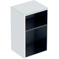 GEBERIT Szafka SMYLE SQUARE boczna otwarta, B36cm, H60cm, T29.9cm, biały