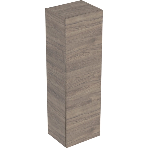 GEBERIT Szafka SMYLE SQUARE boczna średnia, B36cm, H118cm, T29.9cm, z jednymi drzwiami, Orzech włoski hickory