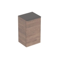 GEBERIT Szafka SMYLE SQUARE boczna, B36cm, H60cm, T32.6cm, z jednymi drzwiami, z zawiasem po lewej stronie, Orzech włoski hickory