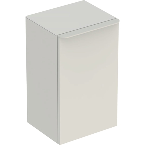 GEBERIT Szafka SMYLE SQUARE boczna, B36cm, H60cm, T32.6cm, z jednymi drzwiami, z zawiasem po lewej stronie, sand grey