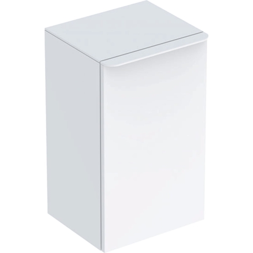 GEBERIT Szafka SMYLE SQUARE boczna, B36cm, H60cm, T32.6cm, z jednymi drzwiami, z zawiasem po prawej stronie, biały