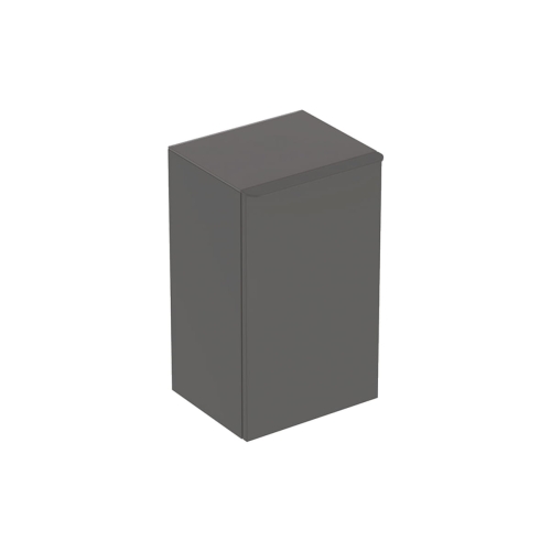 GEBERIT Szafka SMYLE SQUARE boczna, B36cm, H60cm, T32.6cm, z jednymi drzwiami, z zawiasem po prawej stronie, lava