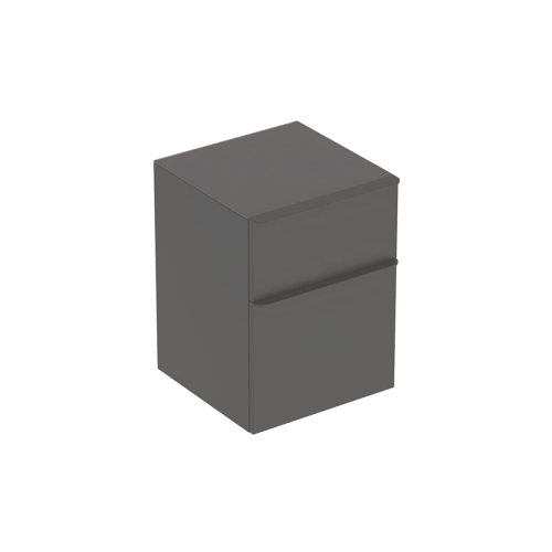 GEBERIT Szafka SMYLE SQUARE boczna, B45cm, H60cm, T47cm, z dwoma szufladami, lava