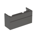 GEBERIT Szafka SMYLE SQUARE pod podwójną umywalkę, B118.4cm, H61.7cm, T47cm, z dwoma szufladami, lava