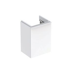 GEBERIT Szafka SMYLE SQUARE pod umywalkę kompaktową, B44.2cm, H61.7cm, T35.6cm, z jednymi drzwiami, z zawiasem po lewej stronie, biały