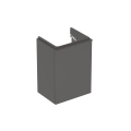 GEBERIT Szafka SMYLE SQUARE pod umywalkę kompaktową, B44.2cm, H61.7cm, T35.6cm, z jednymi drzwiami, z zawiasem po lewej stronie, lava