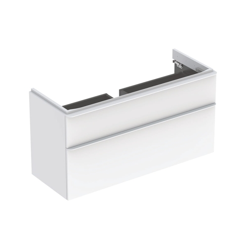 GEBERIT Szafka SMYLE SQUARE pod umywalkę, B118.4cm, H61.7cm, T47cm, z dwoma szufladami, biały