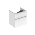 GEBERIT Szafka SMYLE SQUARE pod umywalkę, B58.4cm, H61.7cm, T47cm, z dwoma szufladami, biały