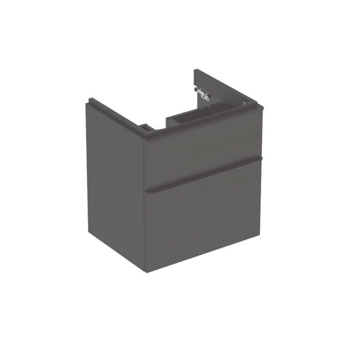 GEBERIT Szafka SMYLE SQUARE pod umywalkę, B58.4cm, H61.7cm, T47cm, z dwoma szufladami, lava
