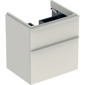 GEBERIT Szafka SMYLE SQUARE pod umywalkę, B58.4cm, H61.7cm, T47cm, z dwoma szufladami, sand grey