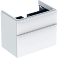 GEBERIT Szafka SMYLE SQUARE pod umywalkę, B73.4cm, H61.7cm, T47cm, z dwoma szufladami, biały